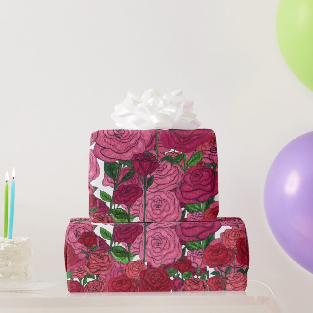 Rose Garden Geschenkpapier (Partygeschenke)