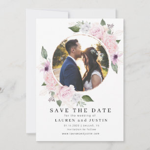 Rose Garden Kranz ⎢ Foto Save the Date Karte