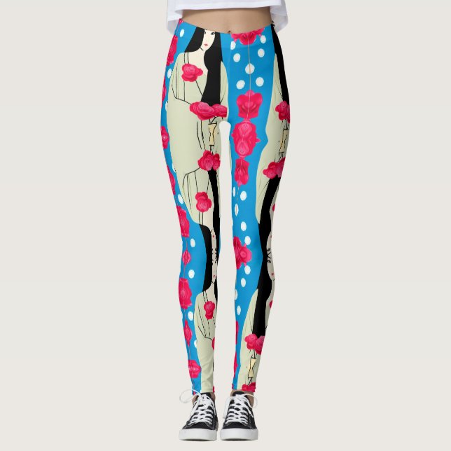 Rose Garden Leggings (Vorderseite)