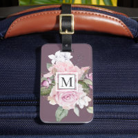 Rose Garden Lila Monogramm Gepäckträger