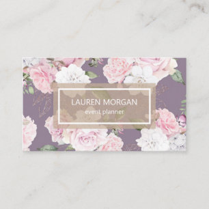 Rose Garden Mauve   Visitenkarte
