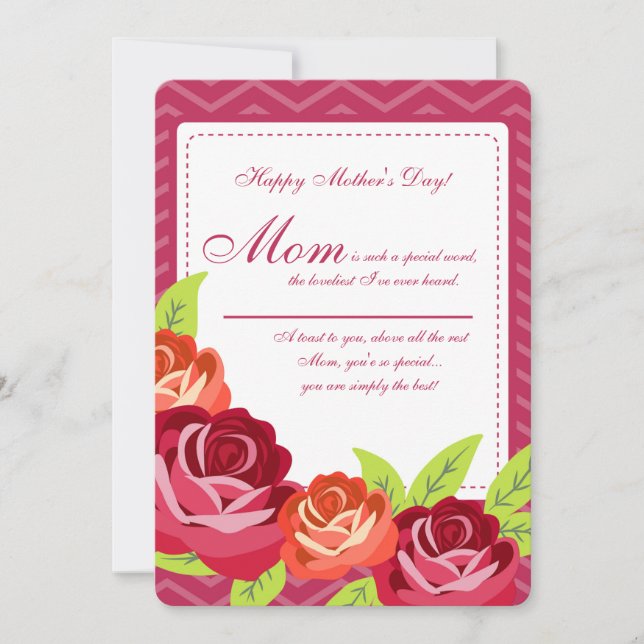 Rose Garden Mother Day Card Karte (Vorderseite)