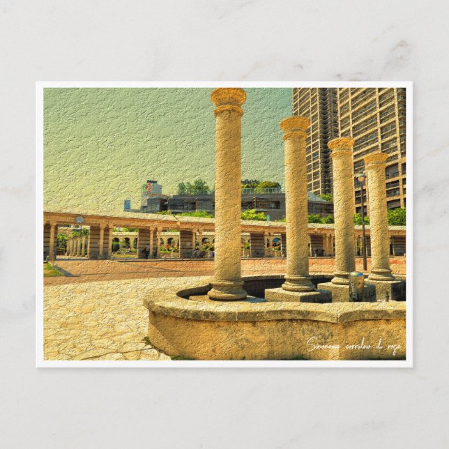 Rose Garden Postkarte (Vorderseite)