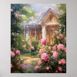 Rose Garden Retreat Poster