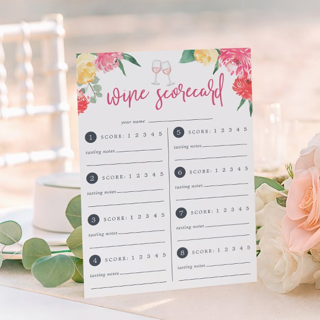 Rosé Garden | Scorecard für die Weinprobe (Von Creator hochgeladen)