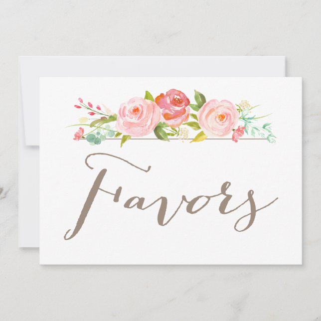 Rose Garden Wedding Lieblings-Zeichen Einladung (Vorderseite)