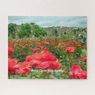 Rose Garten Hever Burg Kent Landschaftliches Bild Puzzle