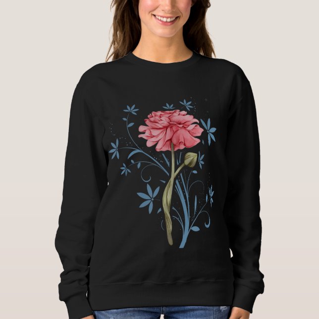 Rose Gartenarbeit Sweatshirt (Vorderseite)