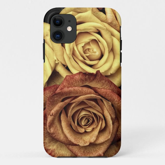 Rose gelb und rot Case-Mate iPhone hülle (Rückseite)