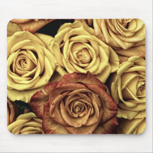 Rose gelb und rot mousepad