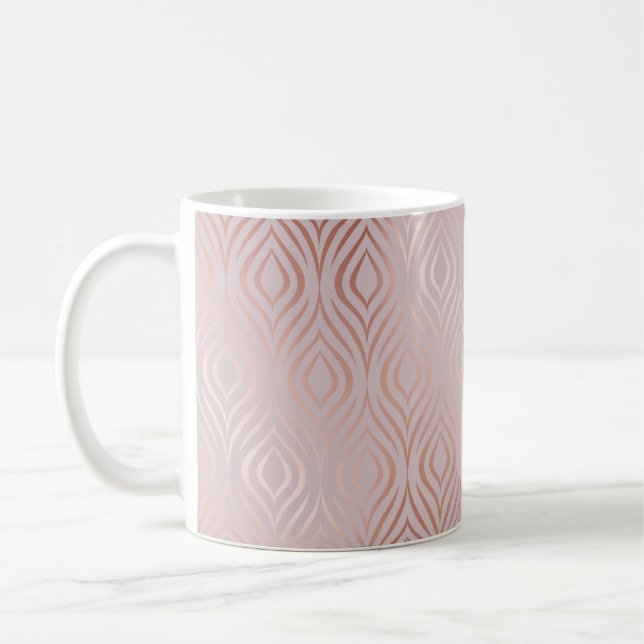 Rose, geometrisch, nahtlos kaffeetasse (Links)