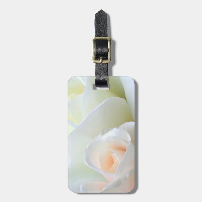 Rose Gepäckanhänger (Vorderseite vertikal)