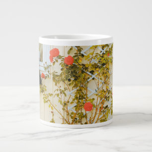 Rose gerahmtes Fenster in Gavle Jumbo-Tasse