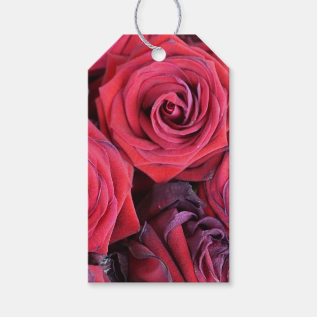 Rose Geschenkanhänger (Vorderseite)