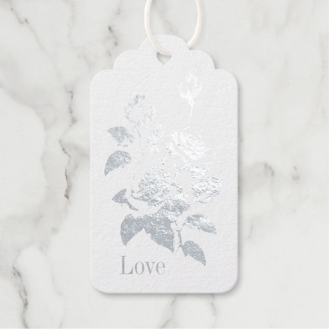 Rose Geschenkanhänger (Vorderseite)