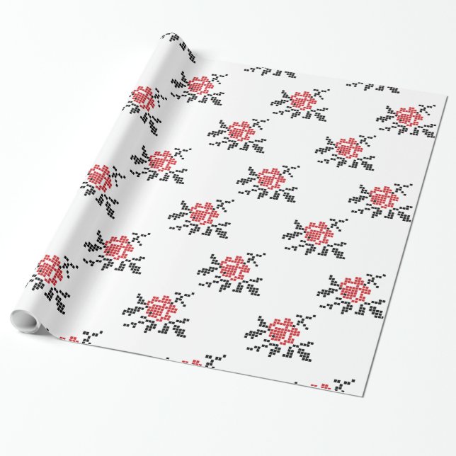 ROSE GESCHENKPAPIER (Ungerollt)