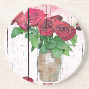 Rose Getränkeuntersetzer