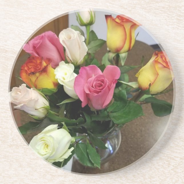 Rose Getränkeuntersetzer (Vorne)