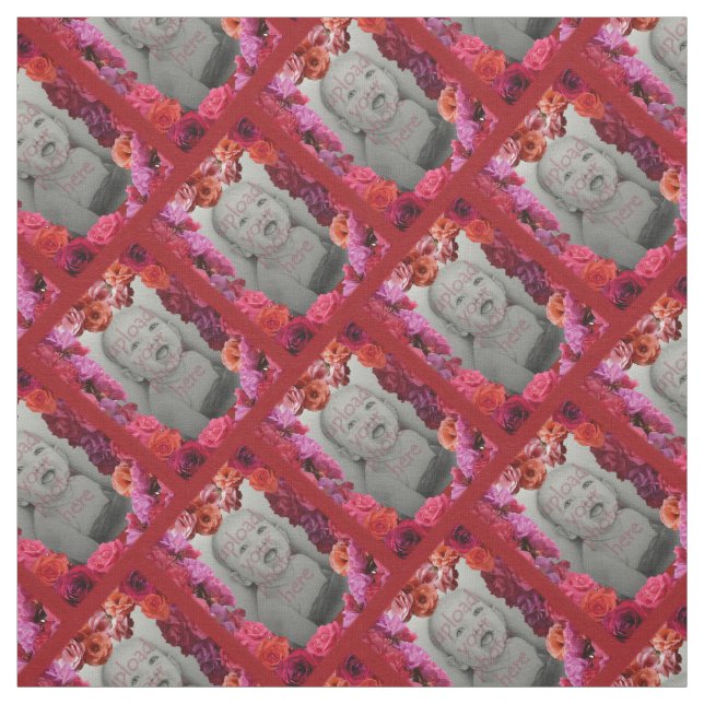Rose Gewebe Rose Rahmen Fabric Custom Foto Fabric Stoff (Muster)
