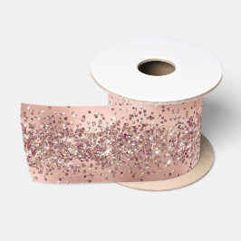 Rose Glam Gold Glitzy Sparkle Glitzer Satinband