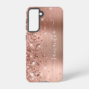 Rose Glitterie Foil Girly Signature Samsung Galaxy Hülle