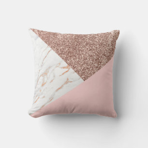 Rose Glitzer Kissen