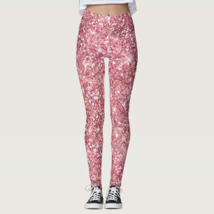 Rose Glitzer Leggings