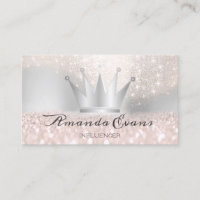 Rose Glitzer Makeup Artist Silver Crown Royal