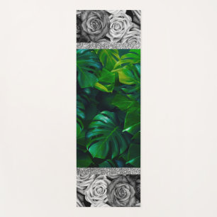 Rose Glitzer Marmormatte Yogamatte