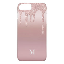 Rose Glitzer Ombre Rosa Monogram Case-Mate iPhone Hülle