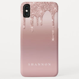 Rose Glitzer Ombre Rosa Name Case-Mate iPhone Hülle