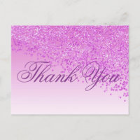 Rose Glitzer Pink Shades Vielen Dank
