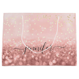 Rose Glitzer Wedding Bridal Gold Confetti Grosses  Große Geschenktüte