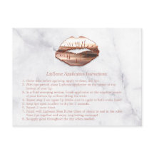 Rose Gold 3D Lippen Marmor Makeup Hinweise