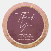 Rose Gold 40. Geburtstag Party Vielen Dank