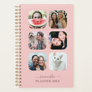 Rose Gold 6 Foto Ihr Name Monogramm Planer