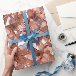 Rose Gold Abstrakt Geschenkpapier