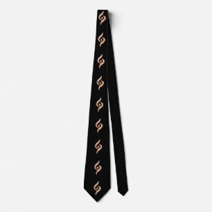 Rose Gold Abstrakt Krawatte