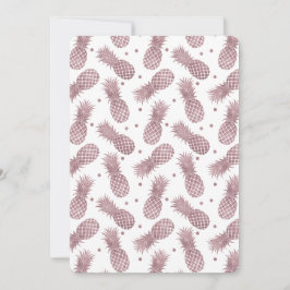 Rose Gold Ananas Kinderdusche Einladung