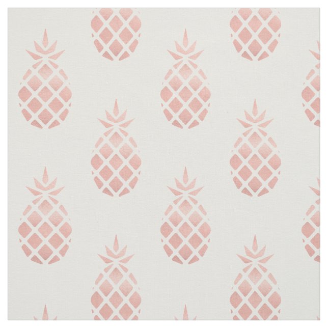 Rose Gold Ananas Stoff (Muster)