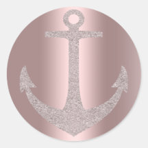 Rose Gold Anchor Nautical Glam Geburtstagsparty