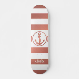 Rose Gold Anker Skateboard