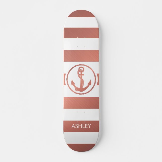 Rose Gold Anker Skateboard (Vorne)