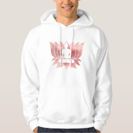 Rose Gold Aquarell Textur Buddha Meditation Zen Hoodie