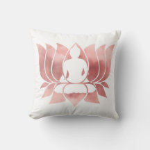 Rose Gold Aquarell Textur Buddha Meditation Zen