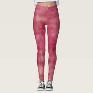 Rose Gold Aquarellabstraktion Leggings