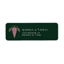 Rose Gold Art Nouveau Pinke Wisteria-Hochzeit
