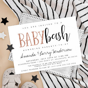 Rose Gold Baby Bash, Couples Baby Dusche Einladung
