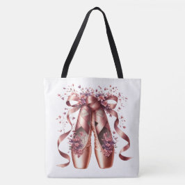 Rose Gold-Ballettschuhe große Schultertasche 