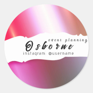 Rose Gold Ballons Eventplanung  Klassisch Rund S Runder Aufkleber
